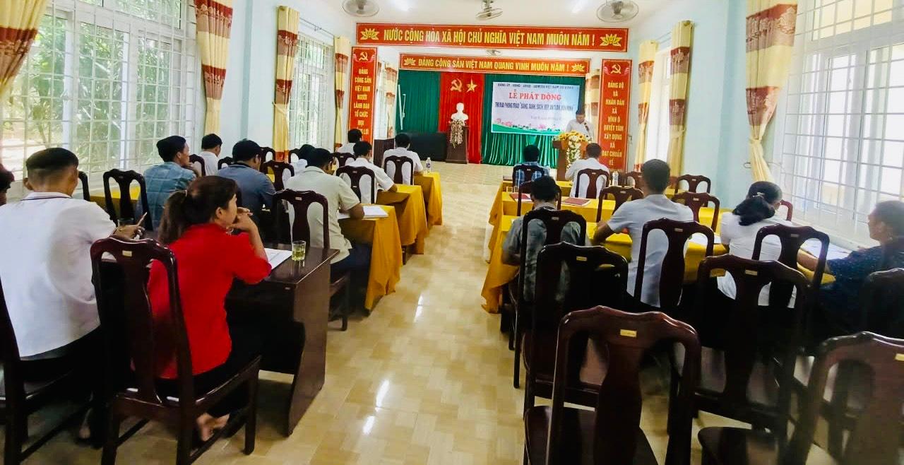 XÃ VĨNH Ô TỔ CHỨC LỄ PHÁT ĐỘNG PHONG TRÀO THI ĐUA “SÁNG, XANH, SẠCH, ĐẸP, AN TOÀN,VĂN MINH” GIAI ĐOẠN 2024-2025